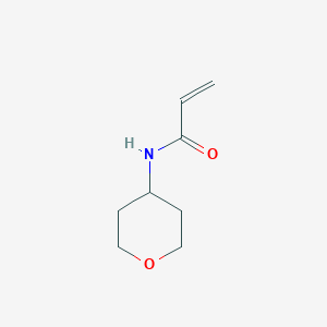 molecular formula C8H13NO2 B2727570 N-(oxan-4-yl)prop-2-enamide CAS No. 1156157-14-0