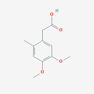 molecular formula C11H14O4 B2727611 2-(4,5-Dimethoxy-2-methylphenyl)acetic acid CAS No. 88517-06-0