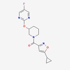 (5-Cyclopropylisoxazol-3-yl)(3-((5-fluoropyrimidin-2-yl)oxy)piperidin-1-yl)methanone