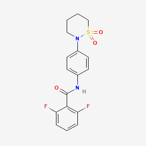 N-[4-(1,1-dioxothiazinan-2-yl)phenyl]-2,6-difluorobenzamide