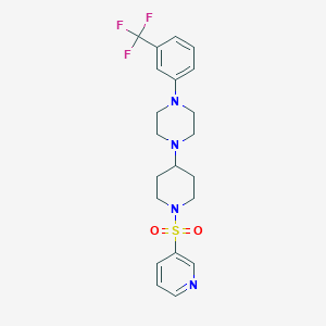 1-[1-(Pyridine-3-sulfonyl)piperidin-4-yl]-4-[3-(trifluoromethyl)phenyl]piperazine