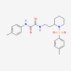 N1-(p-tolyl)-N2-(2-(1-tosylpiperidin-2-yl)ethyl)oxalamide
