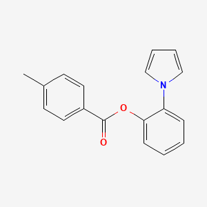 2-(1H-pyrrol-1-yl)phenyl 4-methylbenzenecarboxylate