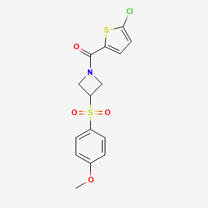 (5-Chlorothiophen-2-yl)(3-((4-methoxyphenyl)sulfonyl)azetidin-1-yl)methanone