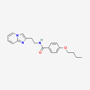 4-butoxy-N-(2-imidazo[1,2-a]pyridin-2-ylethyl)benzamide