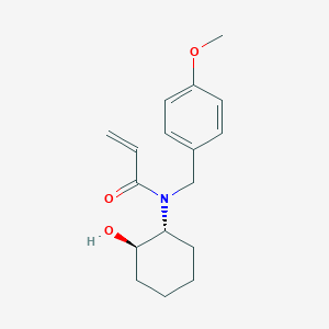 molecular formula C17H23NO3 B2727645 N-[(1R,2R)-2-Hydroxycyclohexyl]-N-[(4-methoxyphenyl)methyl]prop-2-enamide CAS No. 2411177-39-2