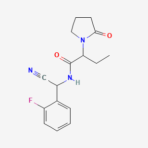N-[cyano(2-fluorophenyl)methyl]-2-(2-oxopyrrolidin-1-yl)butanamide