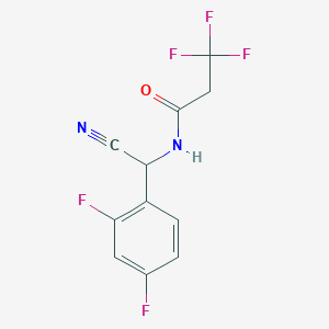 N-[Cyano-(2,4-difluorophenyl)methyl]-3,3,3-trifluoropropanamide
