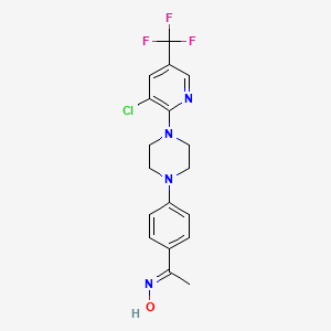 1-(4-{4-[3-Chloro-5-(trifluoromethyl)-2-pyridinyl]piperazino}phenyl)-1-ethanone oxime