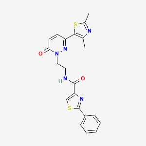 N-(2-(3-(2,4-dimethylthiazol-5-yl)-6-oxopyridazin-1(6H)-yl)ethyl)-2-phenylthiazole-4-carboxamide