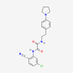 N1-(5-chloro-2-cyanophenyl)-N2-(4-(pyrrolidin-1-yl)phenethyl)oxalamide