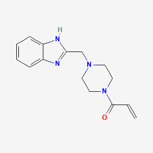 1-[4-(1H-Benzimidazol-2-ylmethyl)piperazin-1-yl]prop-2-en-1-one