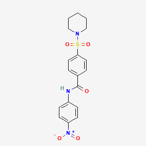 N-(4-nitrophenyl)-4-(piperidin-1-ylsulfonyl)benzamide