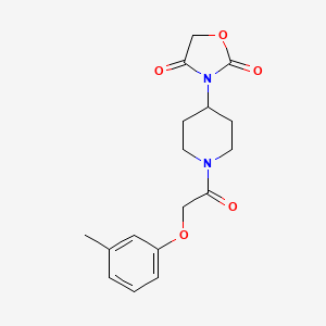 3-(1-(2-(m-Tolyloxy)acetyl)piperidin-4-yl)oxazolidine-2,4-dione