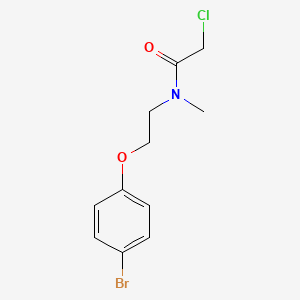 N-[2-(4-bromophenoxy)ethyl]-2-chloro-N-methylacetamide