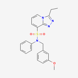 3-ethyl-N-[(3-methoxyphenyl)methyl]-N-phenyl-[1,2,4]triazolo[4,3-a]pyridine-8-sulfonamide