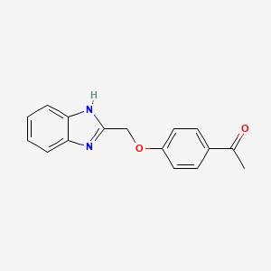 1-[4-(1H-benzimidazol-2-ylmethoxy)phenyl]ethanone
