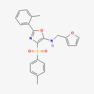 N-(furan-2-ylmethyl)-2-(o-tolyl)-4-tosyloxazol-5-amine