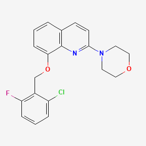 4-(8-((2-Chloro-6-fluorobenzyl)oxy)quinolin-2-yl)morpholine