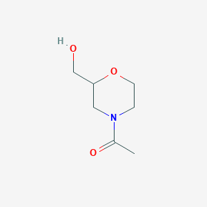 molecular formula C7H13NO3 B2727770 1-[2-(Hydroxymethyl)morpholin-4-yl]ethan-1-one CAS No. 1536993-59-5