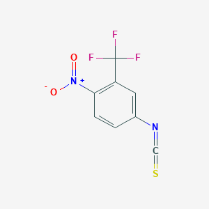 molecular formula C8H3F3N2O2S B2727782 4-Nitro-3-(trifluoromethyl)phenyl isothiocyanate CAS No. 52209-61-7