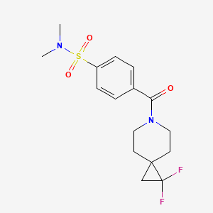4-(1,1-difluoro-6-azaspiro[2.5]octane-6-carbonyl)-N,N-dimethylbenzenesulfonamide