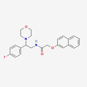 N-(2-(4-fluorophenyl)-2-morpholinoethyl)-2-(naphthalen-2-yloxy)acetamide