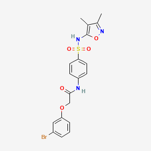 2-(3-bromophenoxy)-N-(4-(N-(3,4-dimethylisoxazol-5-yl)sulfamoyl)phenyl)acetamide