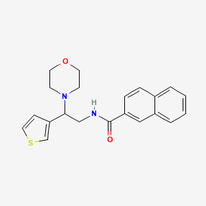 N-(2-morpholino-2-(thiophen-3-yl)ethyl)-2-naphthamide