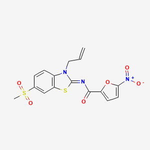 (Z)-N-(3-allyl-6-(methylsulfonyl)benzo[d]thiazol-2(3H)-ylidene)-5-nitrofuran-2-carboxamide
