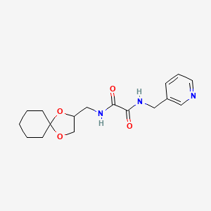 N1-(1,4-dioxaspiro[4.5]decan-2-ylmethyl)-N2-(pyridin-3-ylmethyl)oxalamide