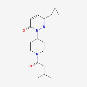 6-Cyclopropyl-2-[1-(3-methylbutanoyl)piperidin-4-yl]pyridazin-3-one