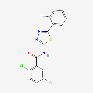 2,5-dichloro-N-[5-(2-methylphenyl)-1,3,4-thiadiazol-2-yl]benzamide