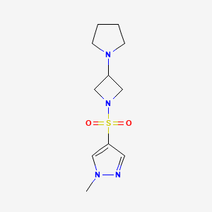 1-Methyl-4-(3-pyrrolidin-1-ylazetidin-1-yl)sulfonylpyrazole