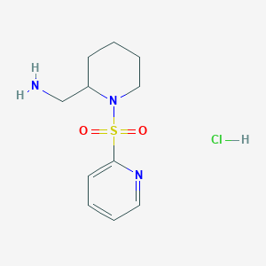 (1-(Pyridin-2-ylsulfonyl)piperidin-2-yl)methanamine hydrochloride