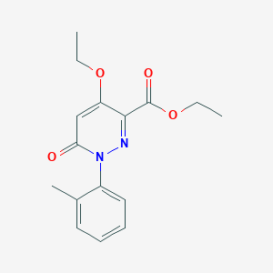 Ethyl 4-ethoxy-1-(2-methylphenyl)-6-oxopyridazine-3-carboxylate