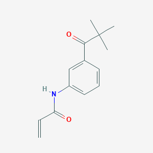 N-[3-(2,2-Dimethylpropanoyl)phenyl]prop-2-enamide