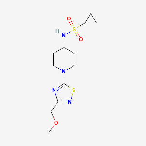 N-{1-[3-(methoxymethyl)-1,2,4-thiadiazol-5-yl]piperidin-4-yl}cyclopropanesulfonamide