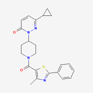 6-Cyclopropyl-2-[1-(4-methyl-2-phenyl-1,3-thiazole-5-carbonyl)piperidin-4-yl]pyridazin-3-one
