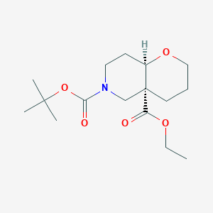 Cis-Tert-Butyl 4A-Ethyl Hexahydro-2H-Pyrano[3,2-C]Pyridine-4A,6(7H)-Dicarboxylate