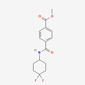 molecular formula C15H17F2NO3 B2727885 Methyl 4-[(4,4-difluorocyclohexyl)carbamoyl]benzoate CAS No. 2034386-29-1