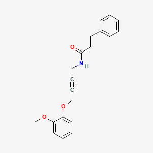 N-(4-(2-methoxyphenoxy)but-2-yn-1-yl)-3-phenylpropanamide