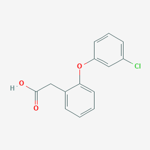 2-(2-(3-Chlorophenoxy)phenyl)acetic acid