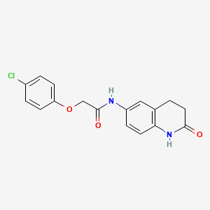 2-(4-chlorophenoxy)-N-(2-oxo-1,2,3,4-tetrahydroquinolin-6-yl)acetamide