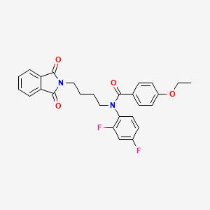 N-(2,4-difluorophenyl)-N-(4-(1,3-dioxoisoindolin-2-yl)butyl)-4-ethoxybenzamide