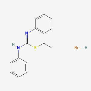 molecular formula C15H17BrN2S B2727929 (E)-ethyl N,N'-diphenylcarbamimidothioate hydrobromide CAS No. 32284-65-4