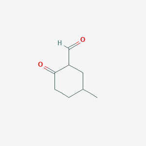 molecular formula C8H12O2 B2727931 5-Methyl-2-oxocyclohexane-1-carbaldehyde CAS No. 26706-86-5