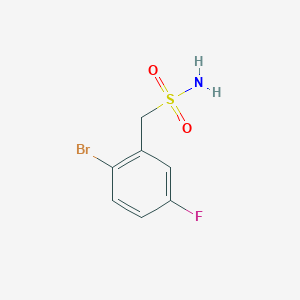 molecular formula C7H7BrFNO2S B2727933 (2-Bromo-5-fluorophenyl)methanesulfonamide CAS No. 1182947-94-9