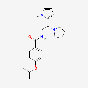 4-isopropoxy-N-(2-(1-methyl-1H-pyrrol-2-yl)-2-(pyrrolidin-1-yl)ethyl)benzamide