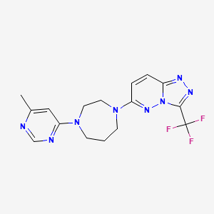 6-[4-(6-Methylpyrimidin-4-yl)-1,4-diazepan-1-yl]-3-(trifluoromethyl)-[1,2,4]triazolo[4,3-b]pyridazine